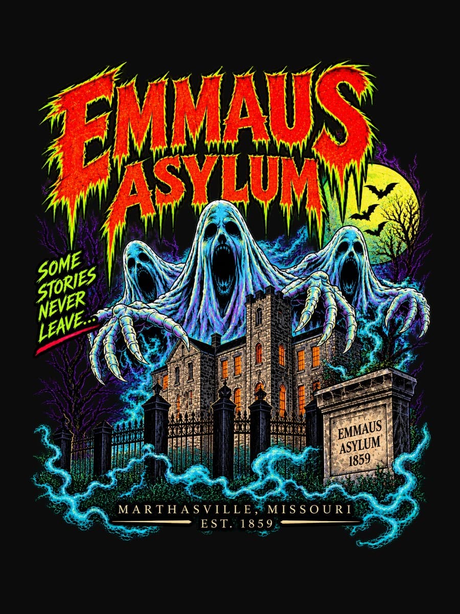 Restless Spirits hoodie, back artwork